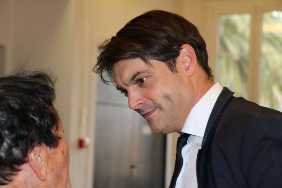 Monsieur le maire Jérôme Viaud et madame Ellena